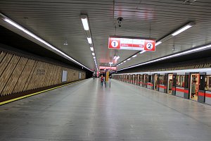 Metro Nádraží Holešovice.
