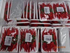 Zásilka z Vietnamu obsahující chilli papriček o celkové hmotnosti 385 kg mají nepříznivý vliv na spotřebitele