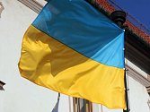 Ukrajinská vlajka. Ilustrační foto.