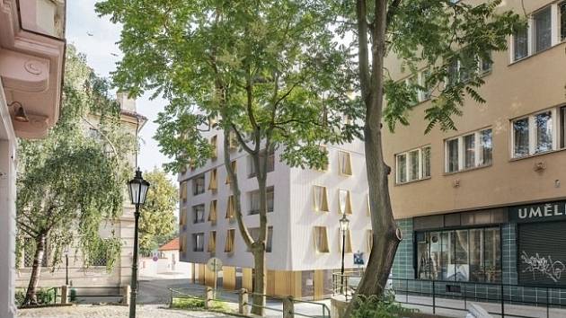 Developerská firma V Invest vybrala novou podobu projektu bytového domu U Milosrdných v těsném sousedství Anežského kláštera.