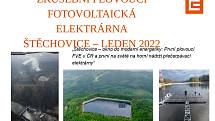 Plovoucí fotovoltaická elektrárna u Štěchovic na hladině nádrže Homole.