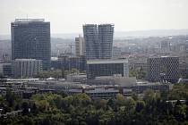 Výškové budovy na Pankráci - pražský Manhattan nebo La Défense, jak kdo chce.