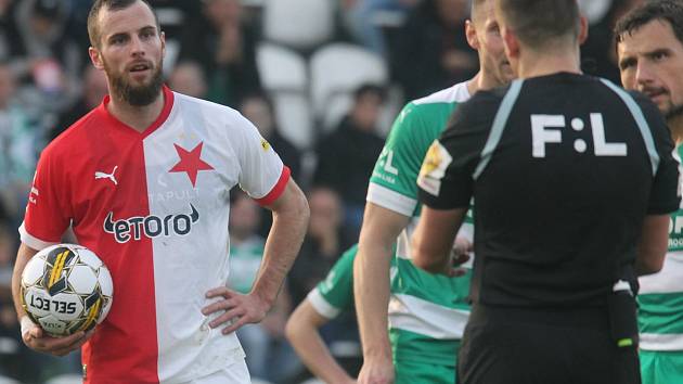 Z vršovického derby Bohemians - Slavia 1:4.