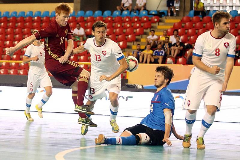 Češí akademici podlehli v semifinále MS ve futsalu Rusku 1:5, 9. července 2016.