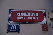 Koněvova ulice v Praze 3.