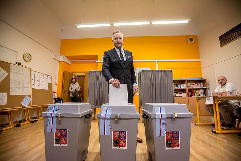 Petr Stuchlík, kandidát ANO na pražského primátora, 5. října volil v komunálních volbách.
