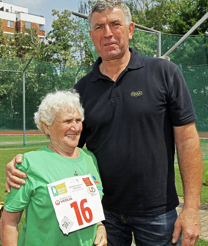 Sportovní hry seniorů České republiky 2017 na Stadionu mládeže Kotlářka.