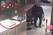 Podezřelý muž z pražského fast foodu.