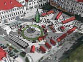 Rozmístění stánků s vánoční tematikou bude na Staroměstském náměstí v Praze v roce 2014 podle pořadatelů rozvolněnější. Díky tomu působí celé trhy vzdušnějším dojmem.