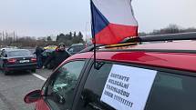 Protest taxikářů v Praze 8. února