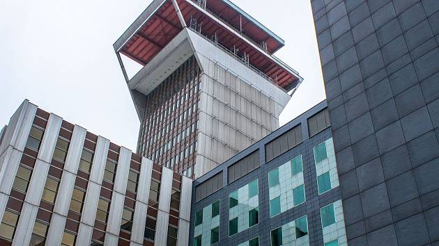 Ústřední telekomunikační budova Žižkov.