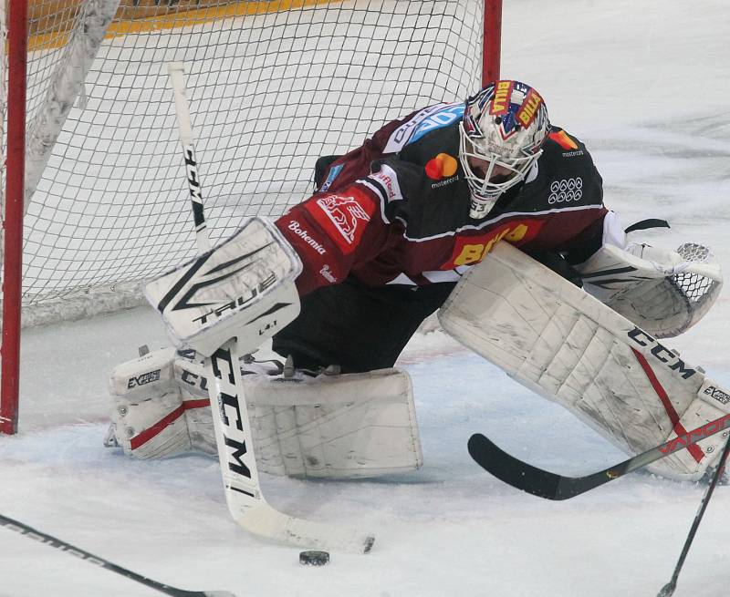 Druhý zápas semifinále play off Tipsport extraligy: HC Sparta - Bílí tygři Liberec 1:3