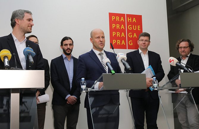 Představení programu nové koalice na Magistrátu hlavního města Prahy.