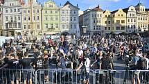 Demonstrace za živou kulturu na Staroměstkém náměstí 27. 7. 2020