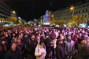 Koncert pro budoucnost na Václavském náměstí 17. listopadu 2013