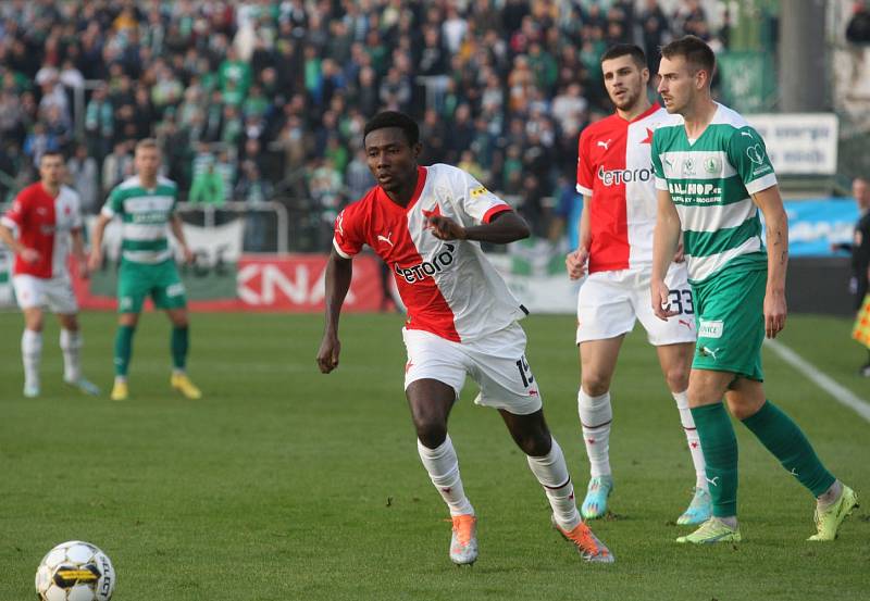 Z vršovického derby Bohemians - Slavia 1:4.