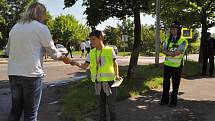 Z policejní preventivní akce Smajlík v pražských Záběhlicích.