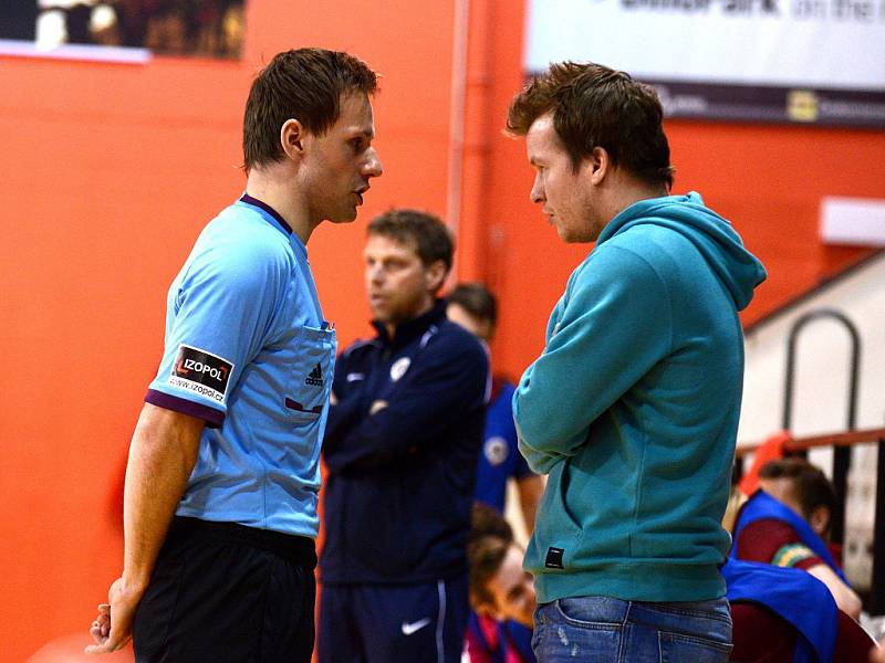 IV. zápas čtvrtfinále play off Chance futsal ligy: AC Sparta Praha - Nejzbach Vysoké Mýto 3:2 (2:1), 26. dubna 2016.