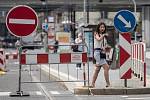 Rekonstrukce Negrelliho viaduktu a tramvajové trati v Sokolovské ulici.