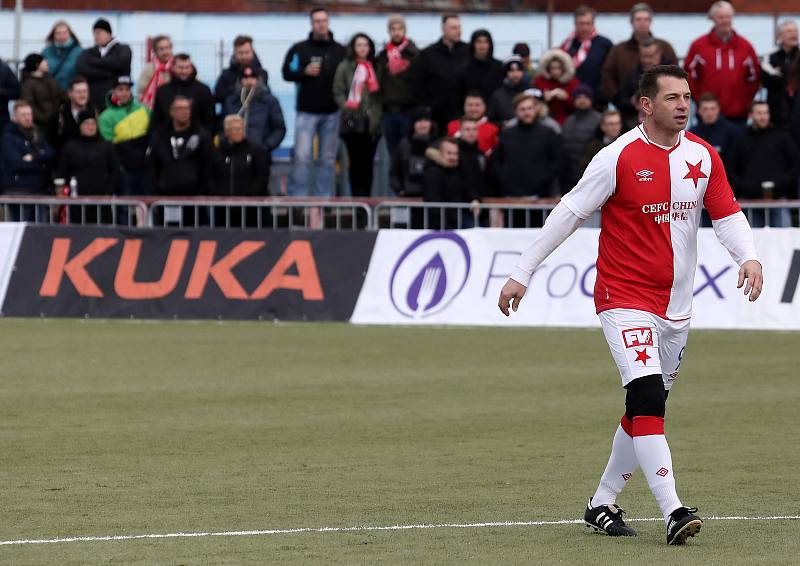 32. Silvestrovské derby Slavia - Sparta na hřišti s umělou trávou SK Slavia Praha.