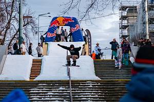 Street snowboardingová exhibice  na Výstaviště v pražských Holešovicích ve středu 21. února