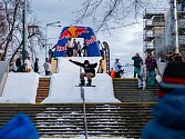 Street snowboardingová exhibice  na Výstaviště v pražských Holešovicích ve středu 21. února