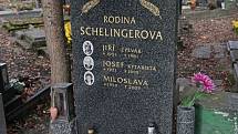 Olšanské hřbitovy, hrob Jiřího Schelingera.