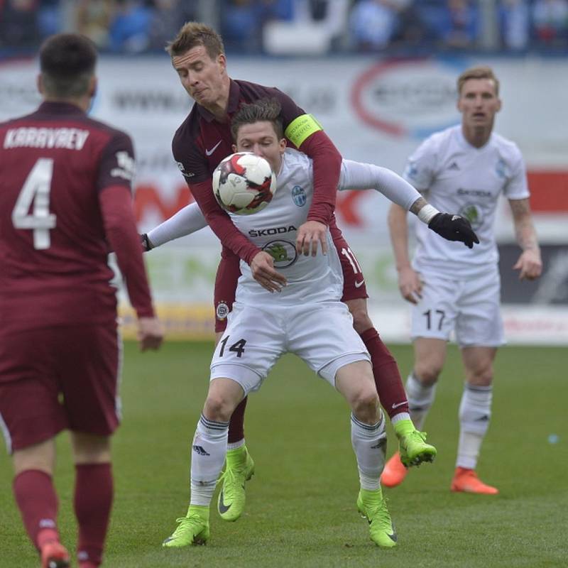 Utkání 20. kola první fotbalové ligy: FK Mladá Boleslav - Sparta Praha.