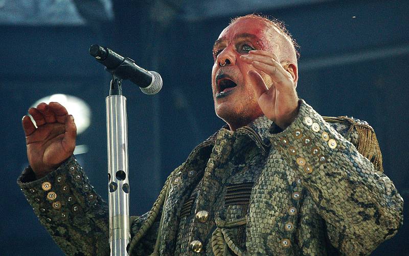 Na stadionu Eden v Praze vystoupila 16. července 2019 německá skupina Rammstein.
