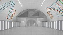 Vítězný návrh podoby stanice Nové Dvory na nové lince metra D je od Stanislava Kolíbala.