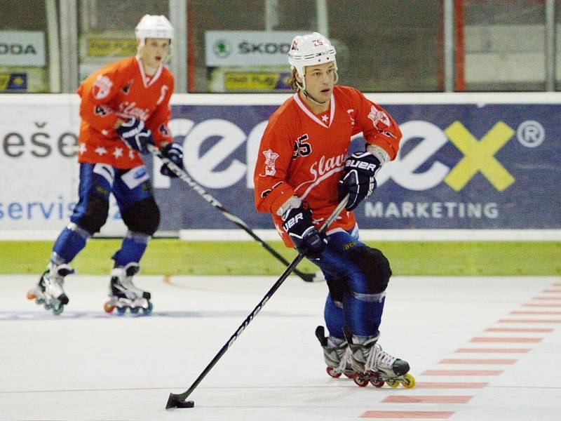 Slávističtí in-line hokejisté podlehli Švédsku 6:12.