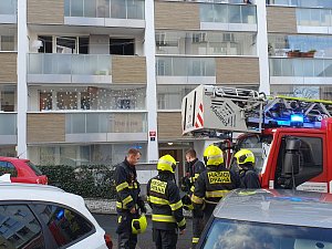Požár bytu v Ostromečské ulici.