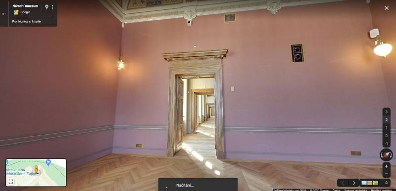 U příležitosti oslav 15. výročí spuštění Map Google nasnímala firma v Česku prostory zrekonstruovaného Národního muzea pro službu Street View.