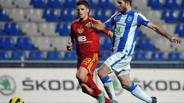 Fotbalisté Dukly porazili Mladou Boleslav 2:1.