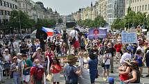 Milion chvilek pro demokracii uspořádal na pražském Václavském náměstí 20. května 2021 předvolební demonstraci proti vládě Andreje Babiše (ANO).