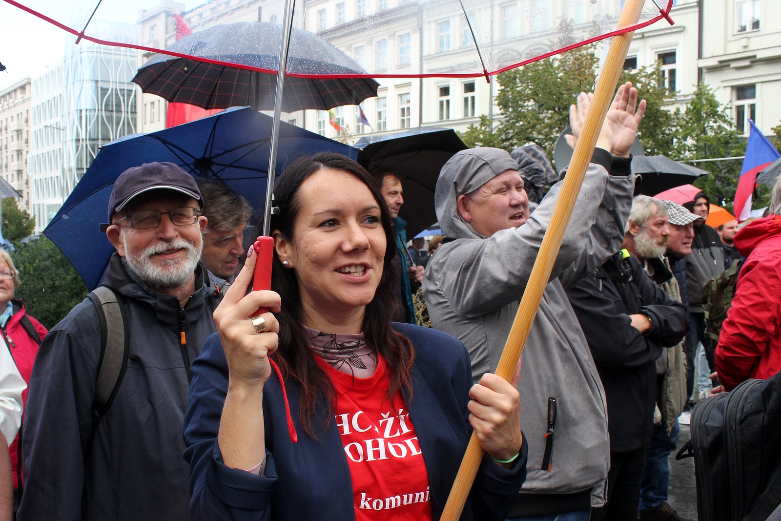 Foto, video: Komunisté protestovali v centru Prahy proti vládě - Pražský  deník