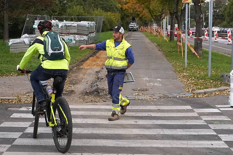 Revitalizace cyklotrasy v úseku Podolská vodárna - plavecký bazén Podolí.