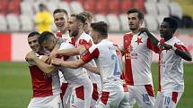 Utkání 26. kola první fotbalové ligy: Slavia Praha - Sparta Praha, 11. dubna 2021 v Praze