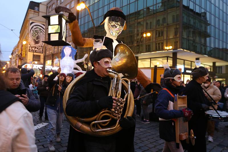 Dvaatřicáté výročí Sametové revoluce v Praze.