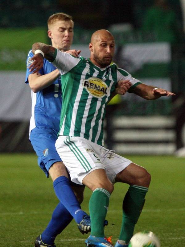 Utkání 22. kola Gambrinus ligy: Bohemians Praha 1905 - Baník Ostrava 0:0.