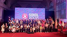 Sokol roku 2020 - společná fotka oceněných, zdroj Česká obec sokolská