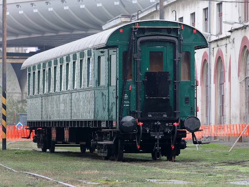 Areál Muzea železnice a elektrotechniky NTM na Masarykově nádraží.