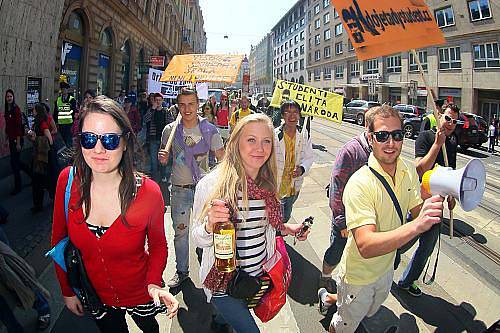 Studenti ve Stromovce v pátek 6. května oslavovali svůj tradiční svátek – majáles.