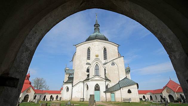 Zelená hora – kostel sv. Jana Nepomuckého nedaleko Žďáru nad Sázavou. 