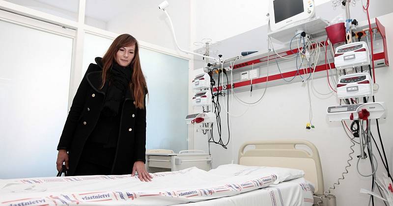 Ze slavnostního otevření nové jednotky intenzivní péče interního oddělení v Nemocnici Na Františku v Praze.
