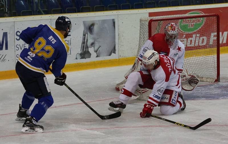 Pražská Slavia v hokejovém zápase s Ústím nad Labem.