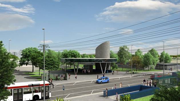 Návrh podoby stanice metra trasy D - Písnice.