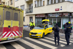 Accident in Myslbekova Street in Prague 6, January 30, 2023.