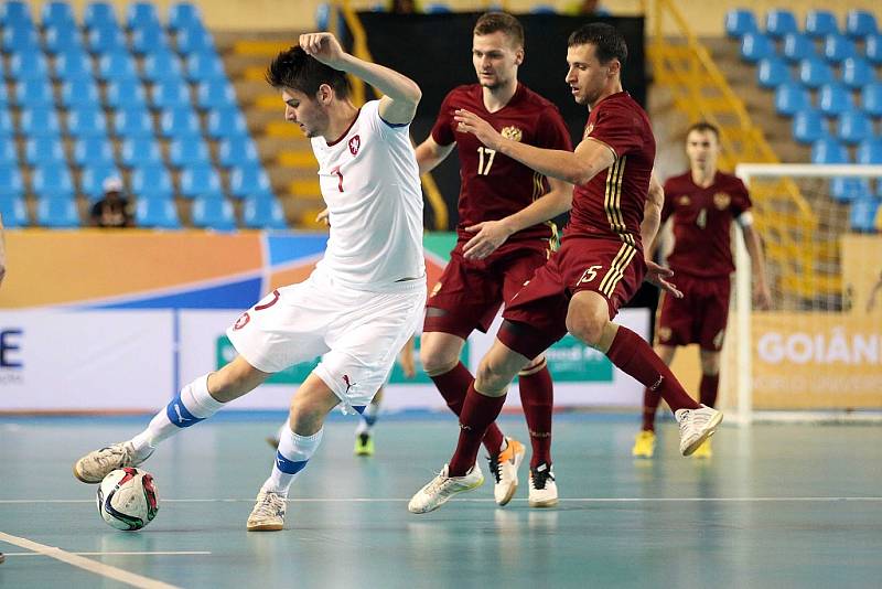 Češí akademici podlehli v semifinále MS ve futsalu Rusku 1:5, 9. července 2016.