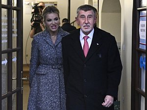 Andrej Babiš s manželkou Monikou.